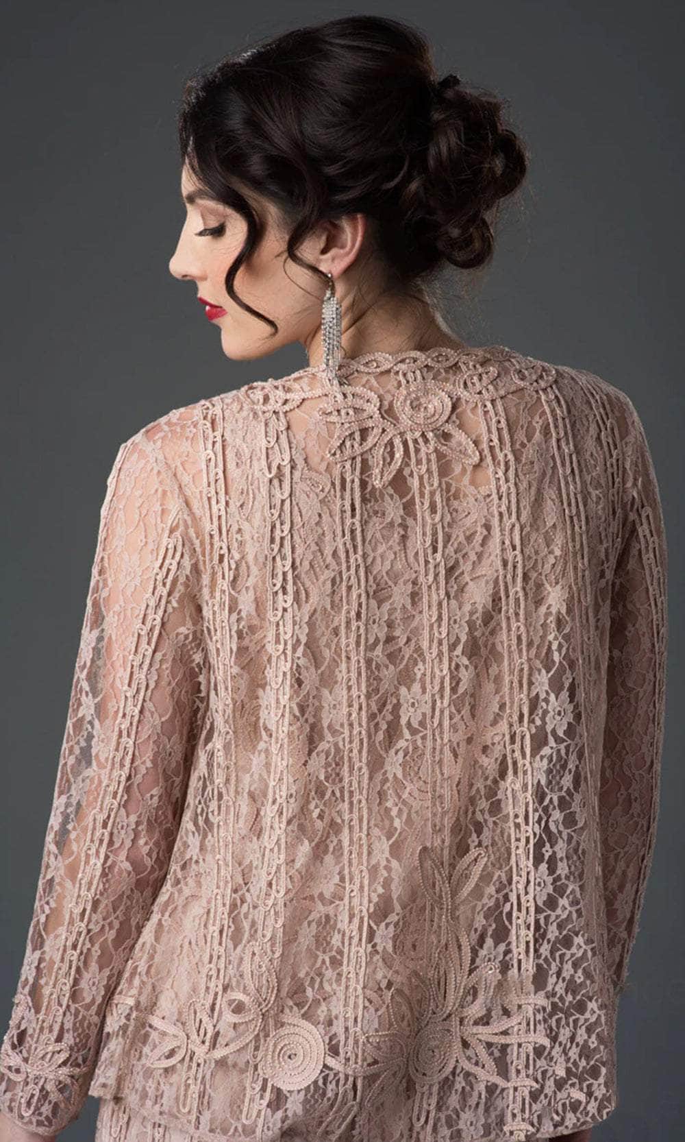 Soulmates 1602 - Embroidered Circle Skirt Three Piece Gown Mother of the Bride Dresses