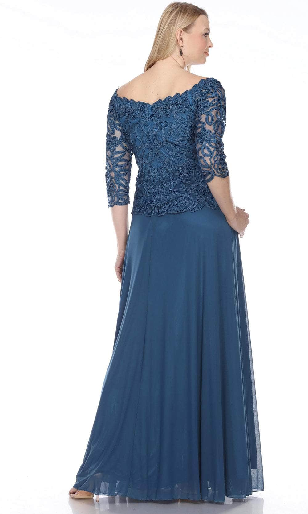 Soulmates 1614 - Off Shoulder 3/4 Sleeve Evening Gown Evening Dresses