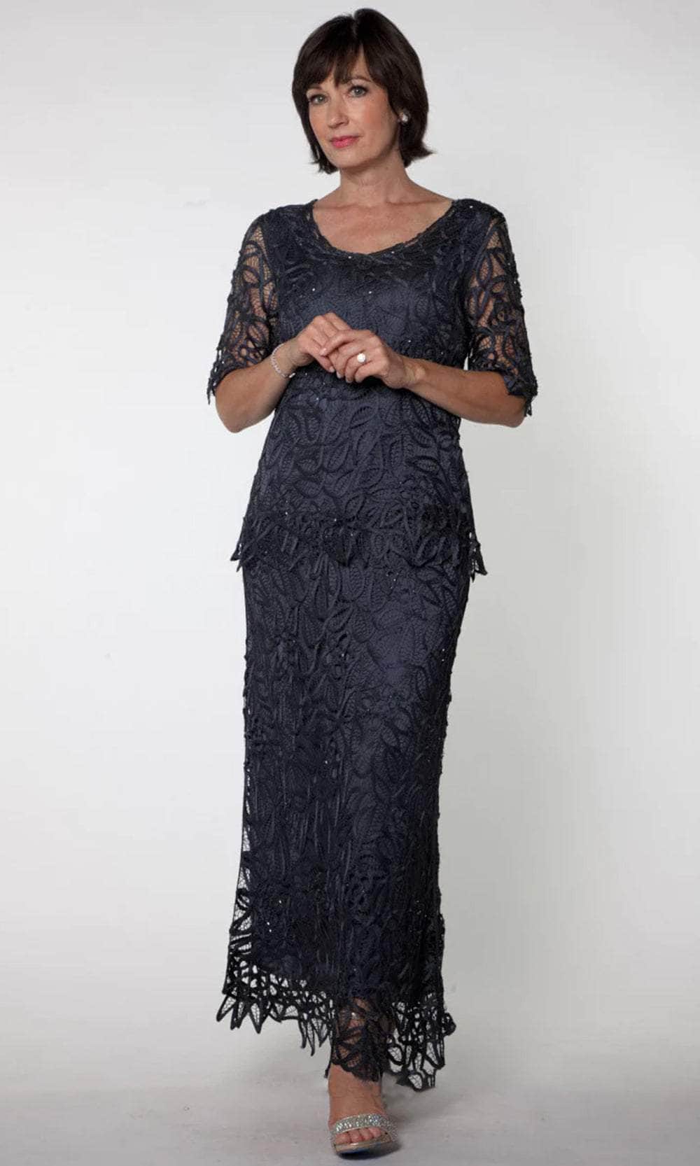 Soulmates C8080 - Short Sleeve Top With Skirt Mother of the Bride Dresses