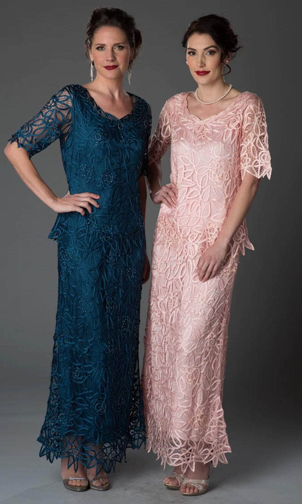 Soulmates C8080 - Short Sleeve Top With Skirt Mother of the Bride Dresses