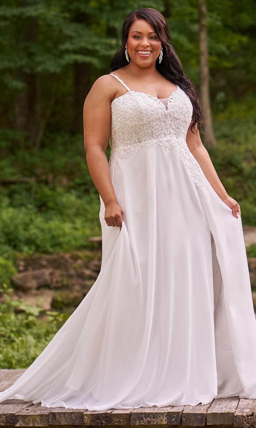 Sydney's Closet SC5348 - Long Chiffon A-Line Dress