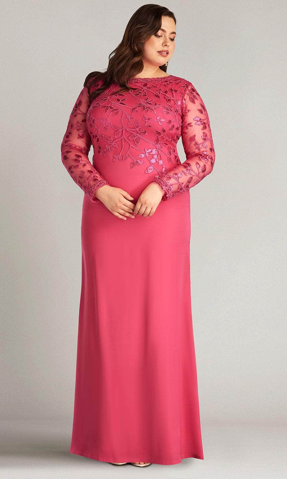 Tadashi Shoji CAJ16206LXYQ - Long Crepe Sheath Dress