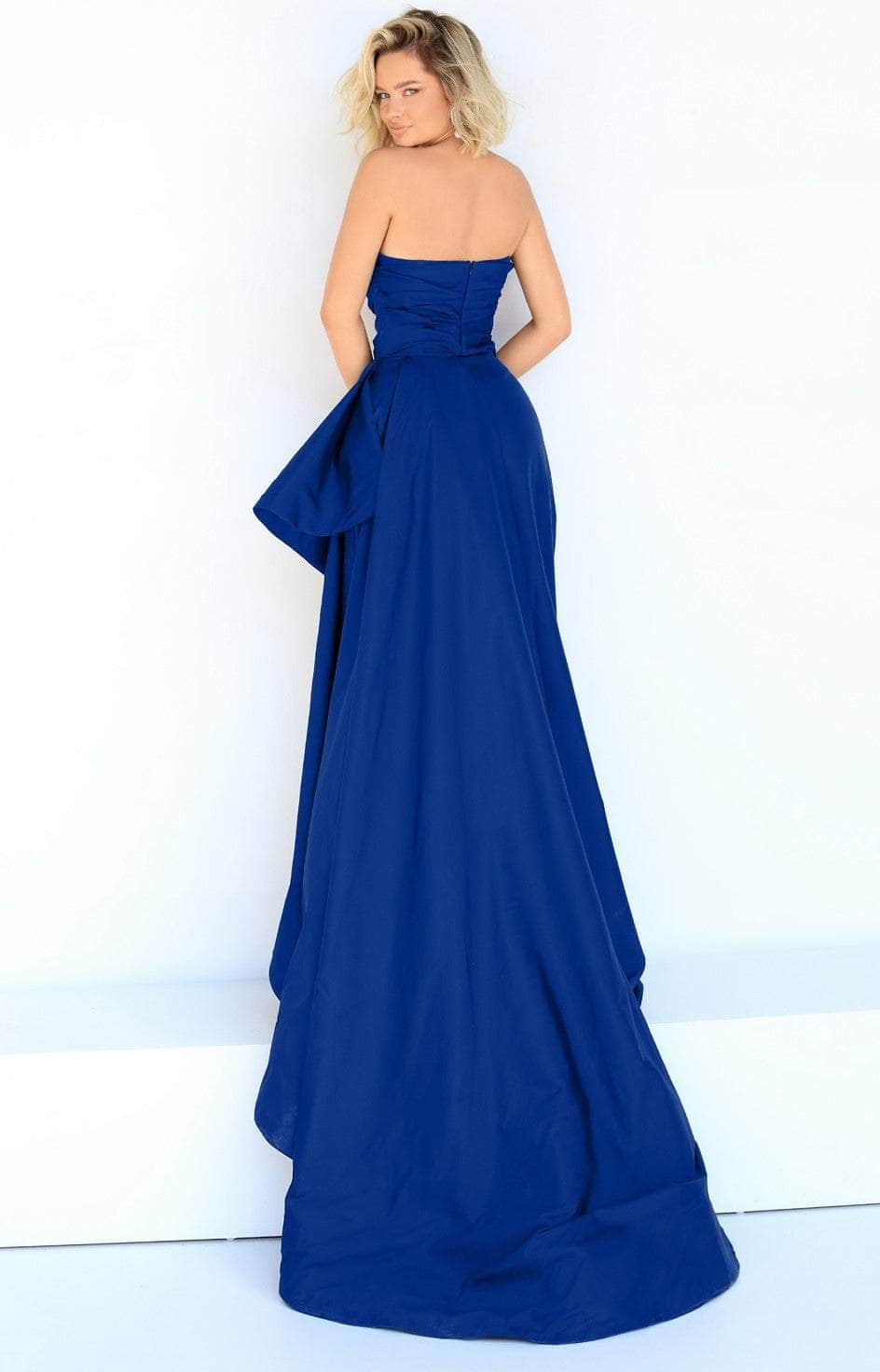 Tarik Ediz - 50868 Strapless Sweetheart Pleated Bodice High Slit Gown Evening Dresses