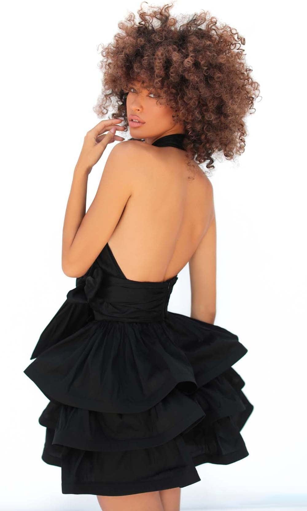 Tarik Ediz - 51167 Halter Bow Accent Dress Cocktail Dresses