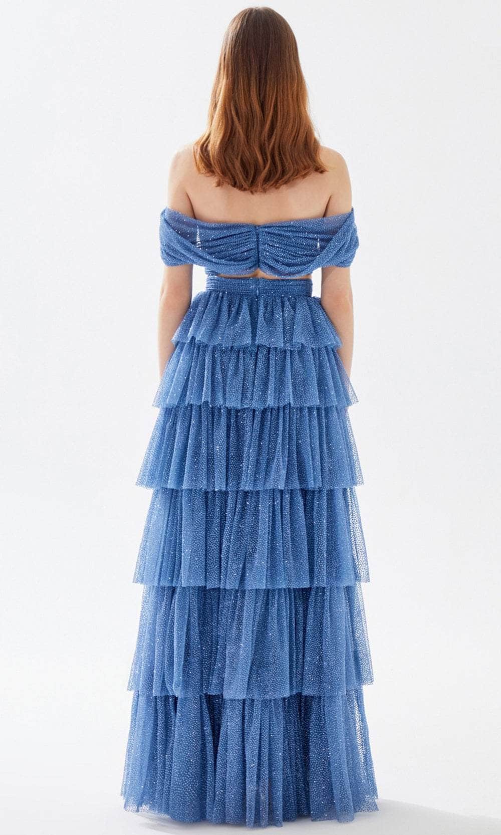 Tarik Ediz 52042 - Two Piece Tiered Off Shoulder Dress Prom Dresses
