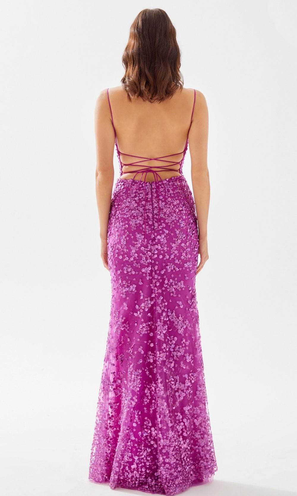 Tarik Ediz 52119 - Embellished Scallop Bod Full Dress Evening Dresses