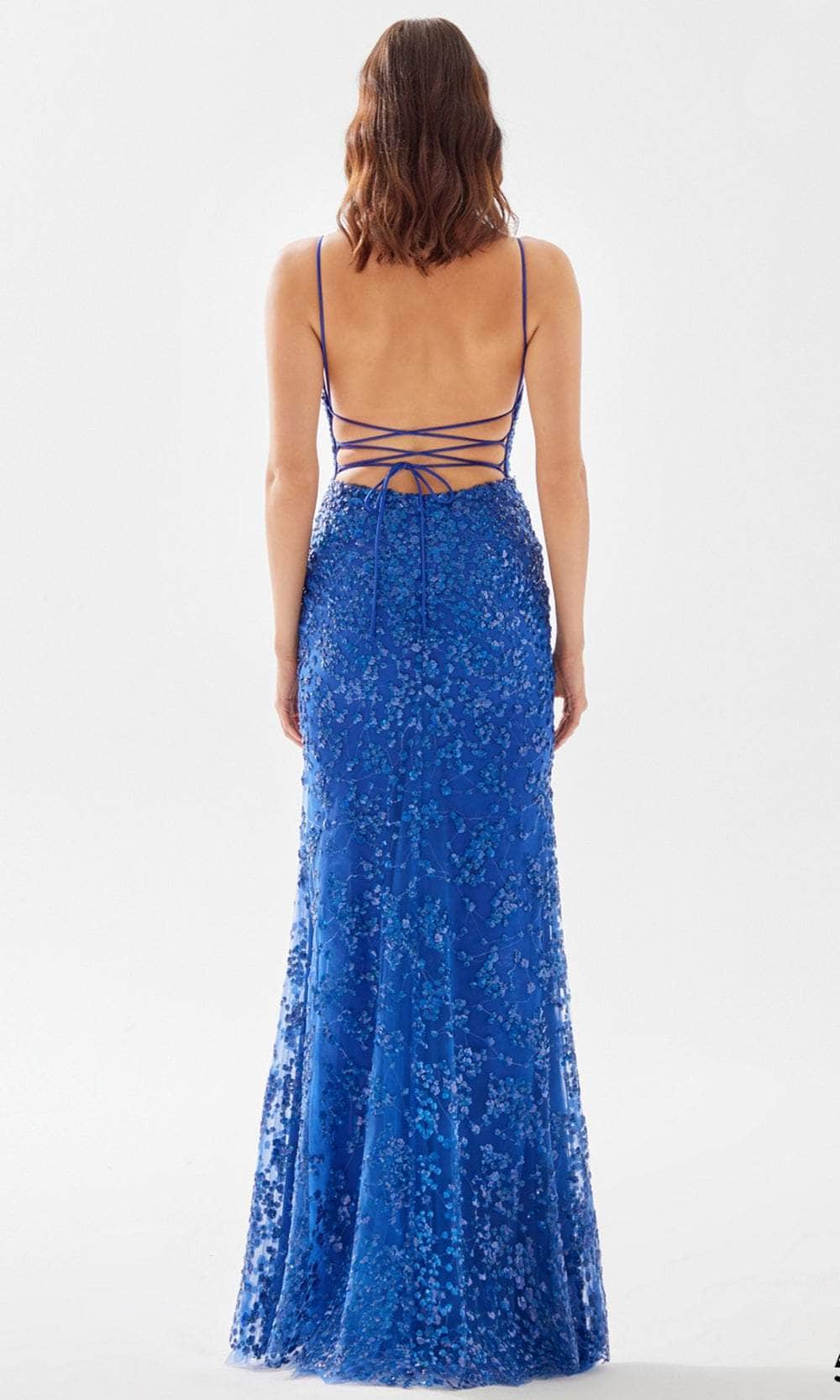 Tarik Ediz 52119 - Embellished Scallop Bod Full Dress Evening Dresses
