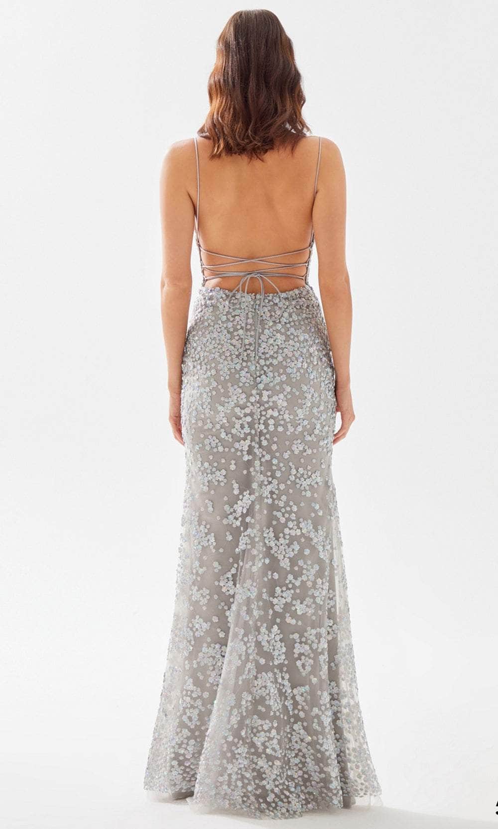 Tarik Ediz 52119 - Embellished Scallop Bod Full Dress Evening Dresses