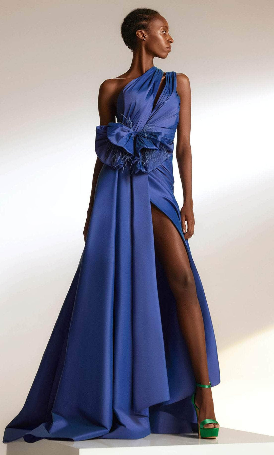 Tarik Ediz 98219 - Bow Accent A-Line Evening Gown Special Occasion Dress