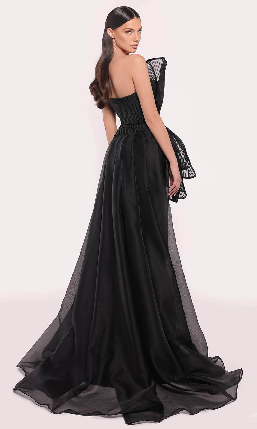 Tarik Ediz 98708 - Strapless Tiered Bodice Gown Prom Dresses