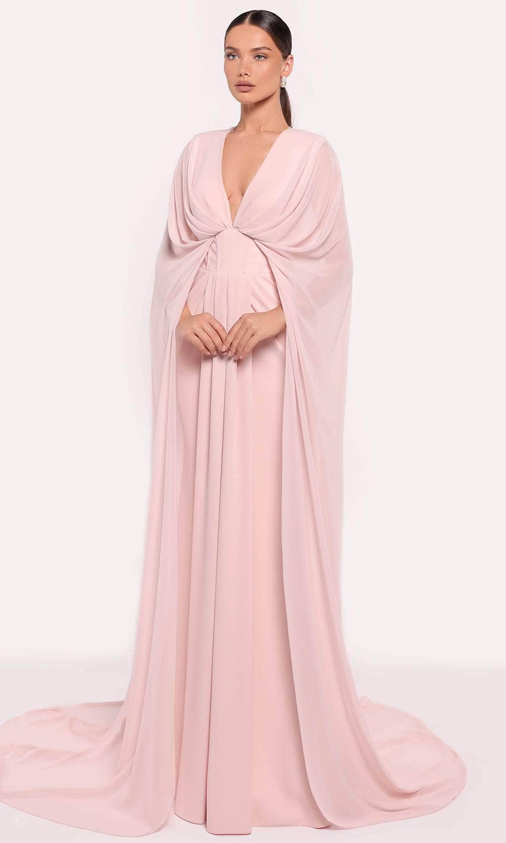 designer draped dresses ASOS Design - Draped Cape Bodice Maxi Dress - Women - Polyester - 4 US