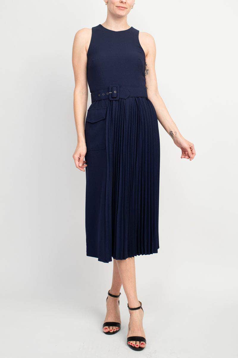 Taylor 3733M - Tea Length Pleated Dress Taylor 3733M - Tea Length Pleated Dress