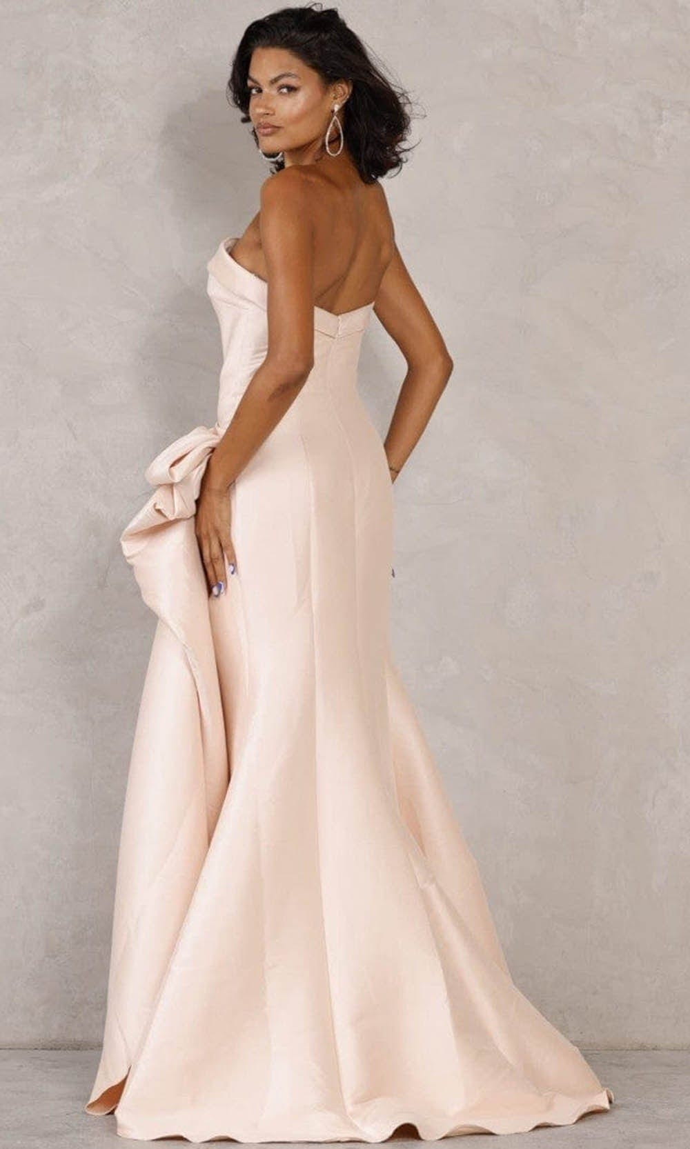 Terani Couture - 2111P4019 Draped Bow Gown Special Occasion Dress