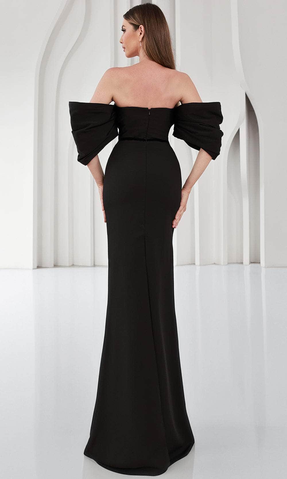 Terani Couture 251E4204 - Back Slit Sheath Evening Gown Mother of the Bride Dresses