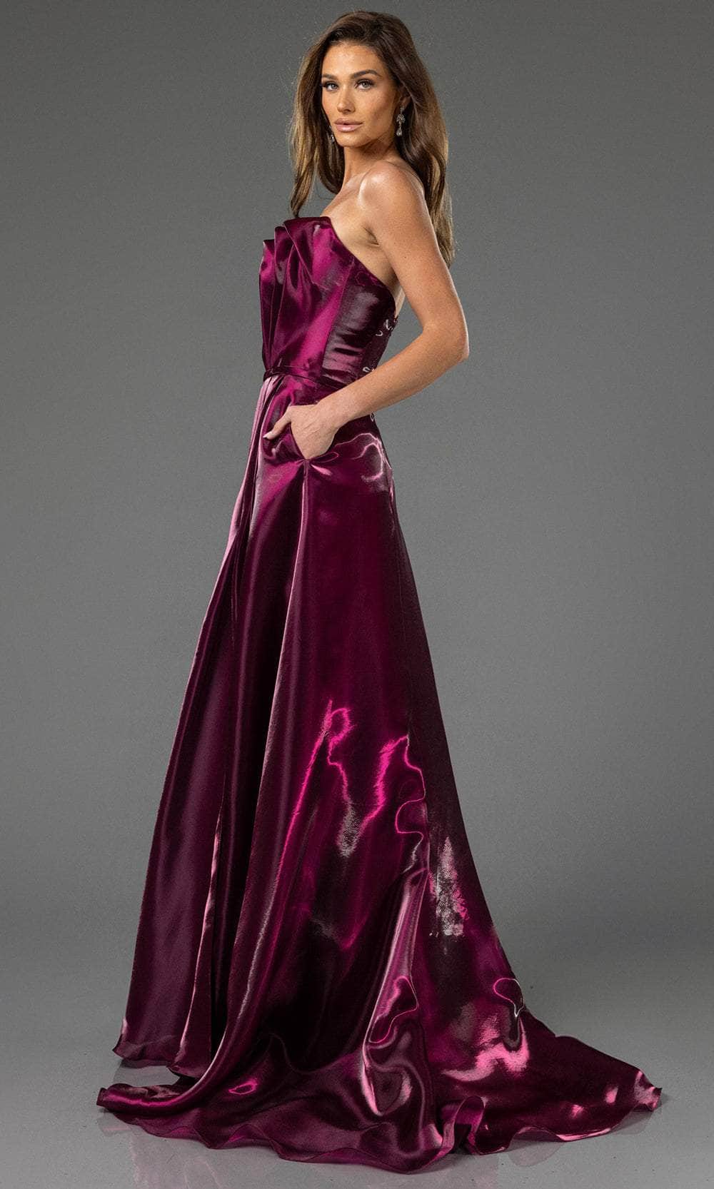 Terani Couture 251E4637 - Pleated Skirt Organza Evening Gown Special Occasion Dress