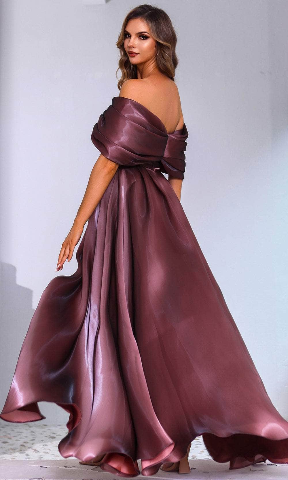 Terani Couture 251M4044 - A-Line Skirt Front Slit Evening Gown Mother of the Bride Dresses