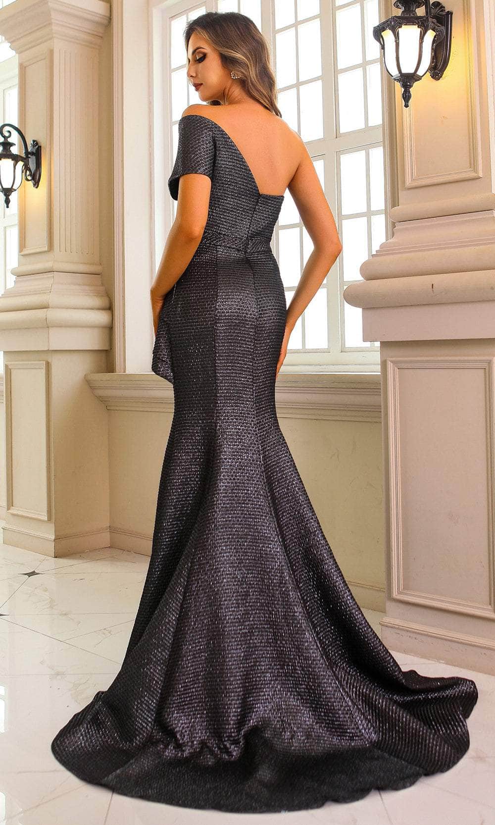 Terani Couture 251M4401 - Pleated Bodice One Shoulder Evening Dress Mother of the Bride Dresses