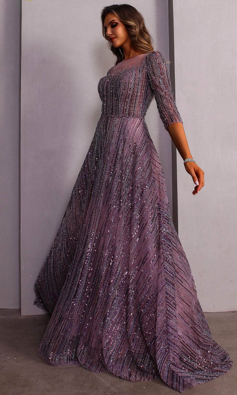Terani Couture 251M4409 - Beaded 3/4 Sleeves Ballgown Mother of the Bride Dresses