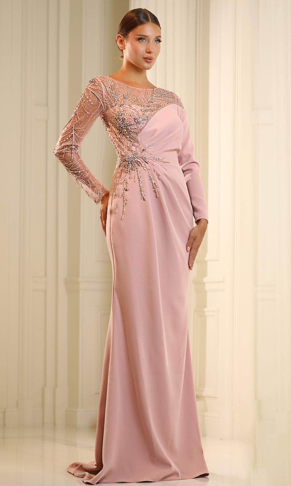 Terani Couture 251M4423 - Full Sleeve Embellished Evening Gown Mother of the Bride Dresses