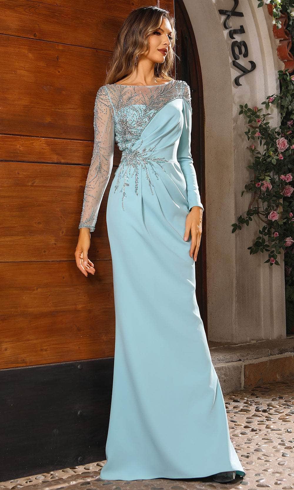 Terani Couture 251M4423 - Full Sleeve Embellished Evening Gown Mother of the Bride Dresses