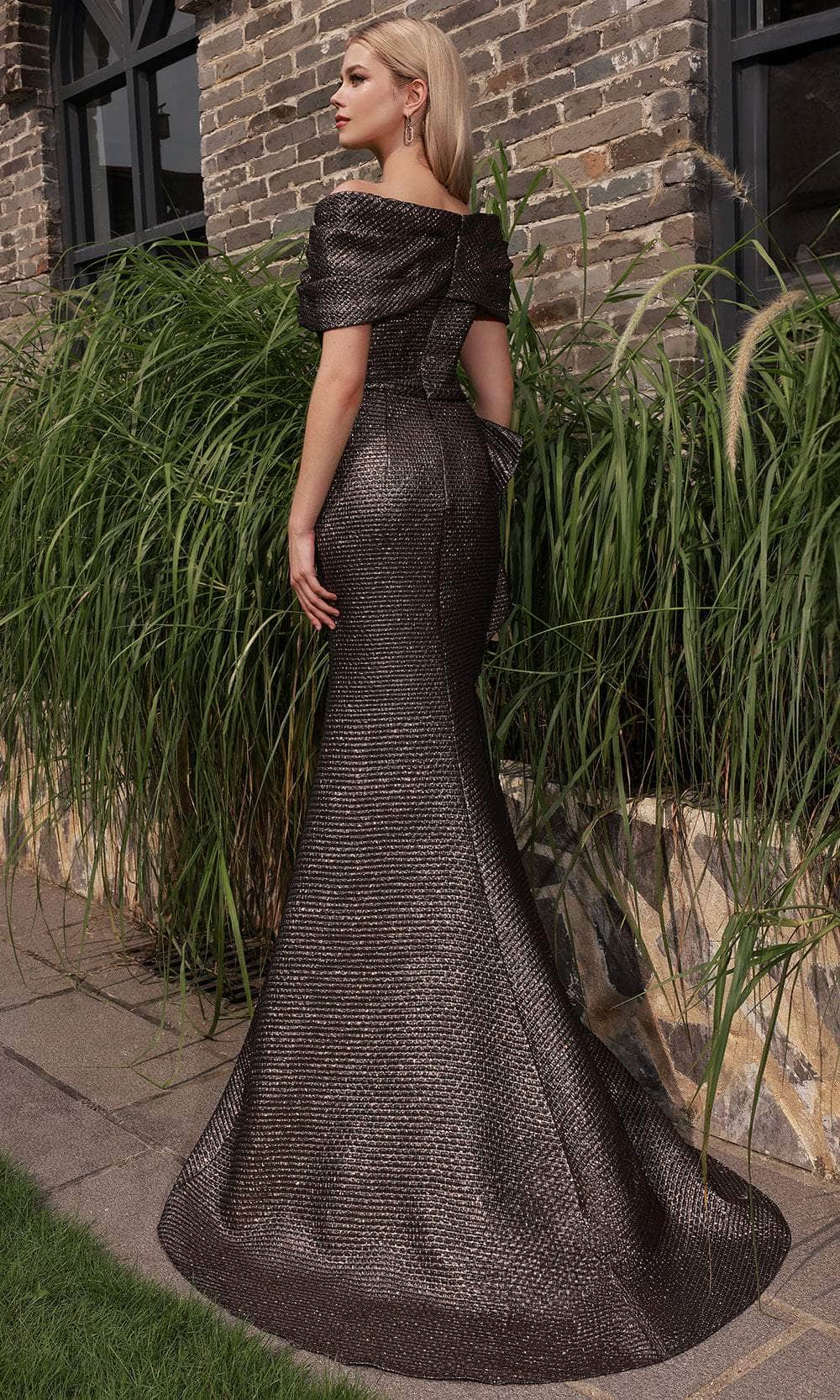 Terani Couture 251M4448 - Ruffled Peplum Mermaid Evening Gown Mother of the Bride Dresses