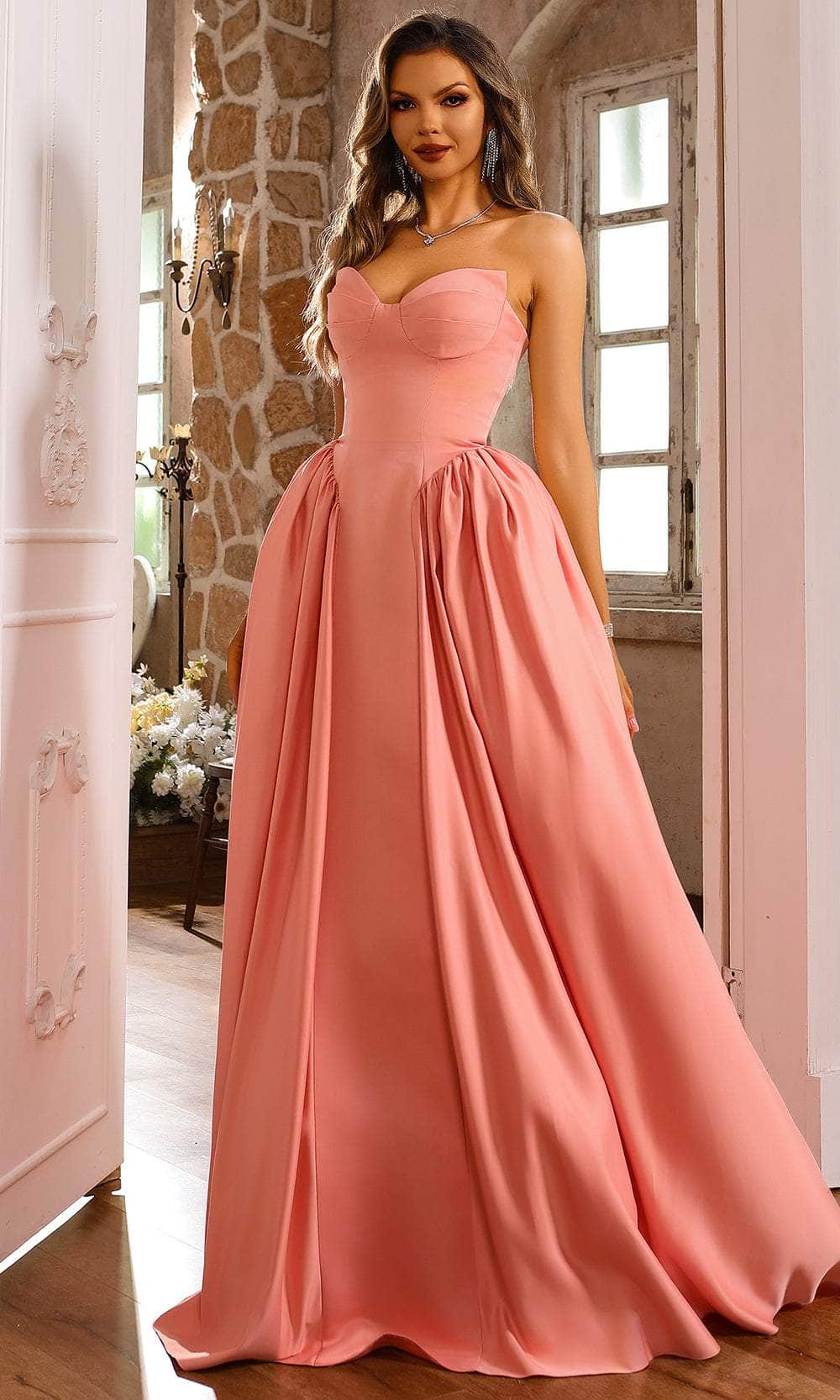 Terani Couture 251P4066 - Strapless Satin Ballgown Ball Gowns