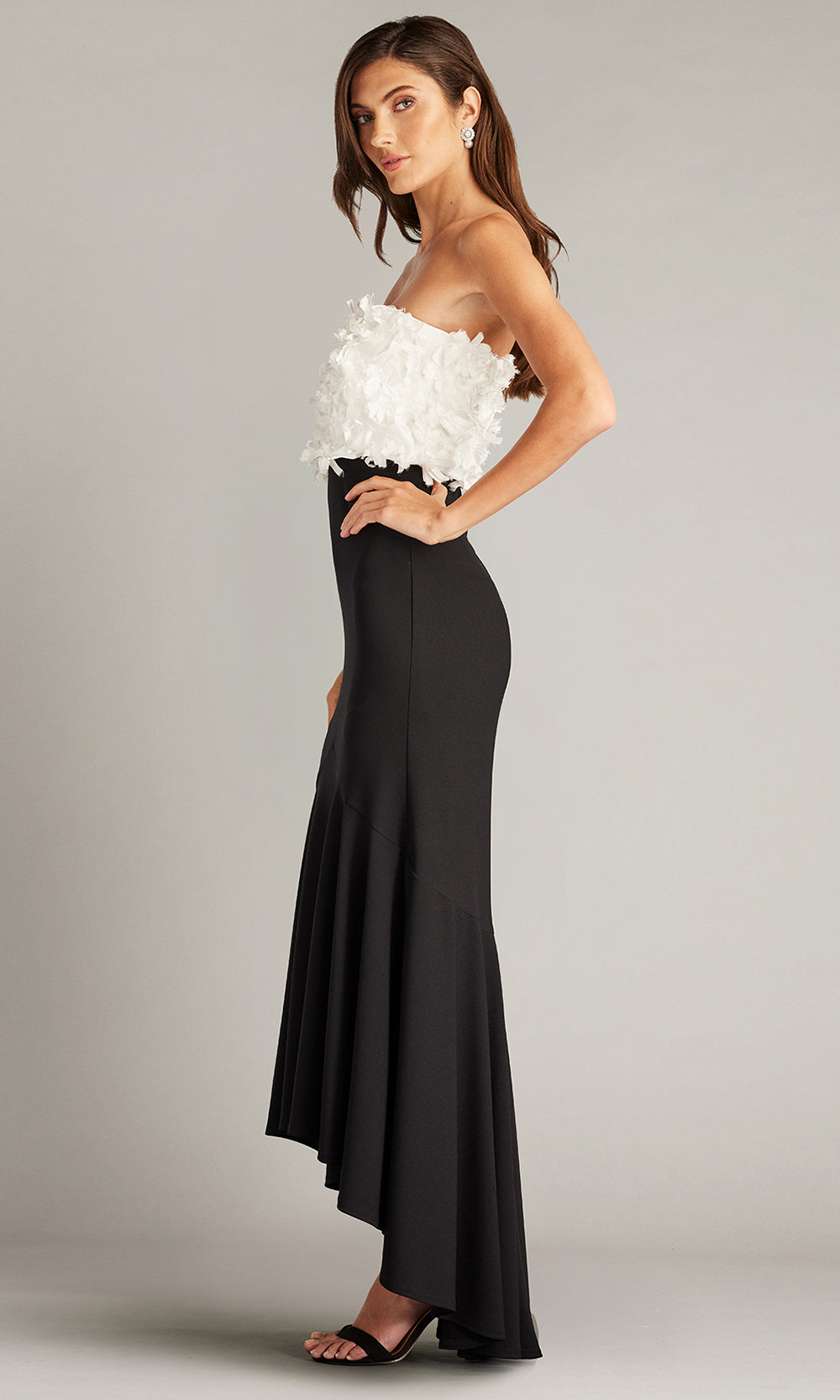 Tadashi Shoji CCE23423MDX - Strapless Floral Embellished Gown Special Occasion Dresses