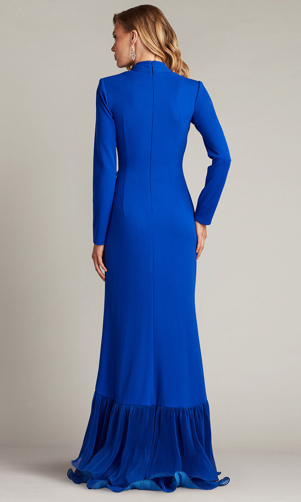 Tadashi Shoji BOS24382L - Malone Cascading Ruffle Long Sleeve Gown Mother of the Bride Dresses