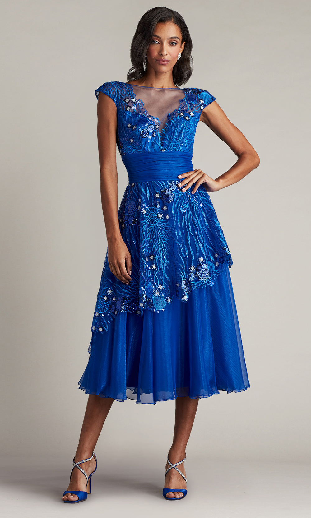 Tadashi Shoji CDU24414MD - Short A-Line Dress