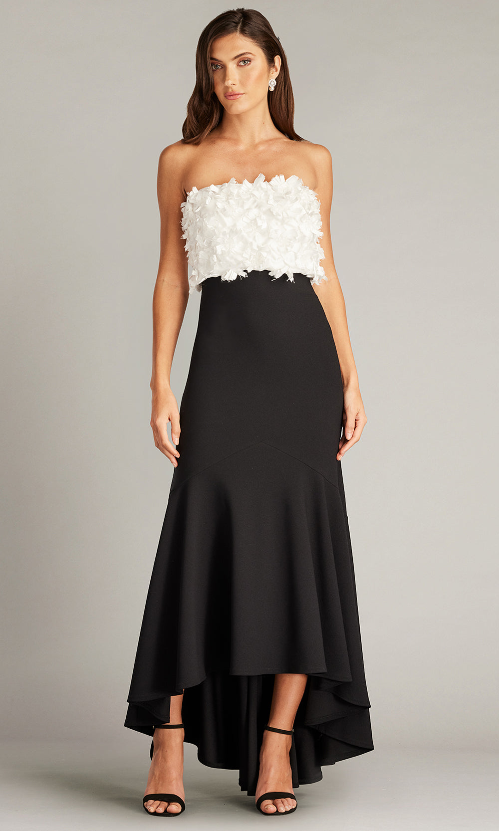 Tadashi Shoji CCE23423MDX - Strapless Floral Embellished Gown Special Occasion Dresses