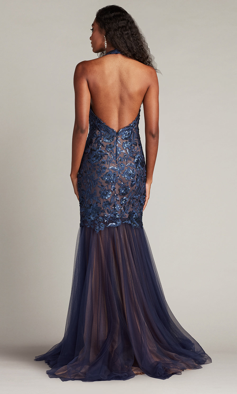 Tadashi Shoji CHS25371L - Evaine Sequin Embroidered Tulle Evening Gown Prom Dresses