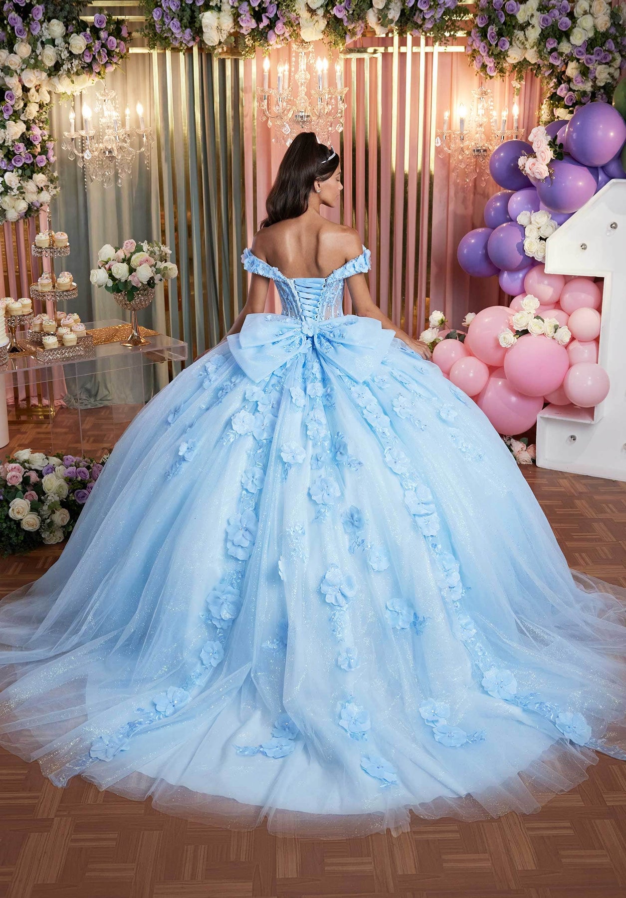 Vizcaya by Mori Lee 89505 - Applique Detailed Quinceanera Gown Quinceanera Dresses