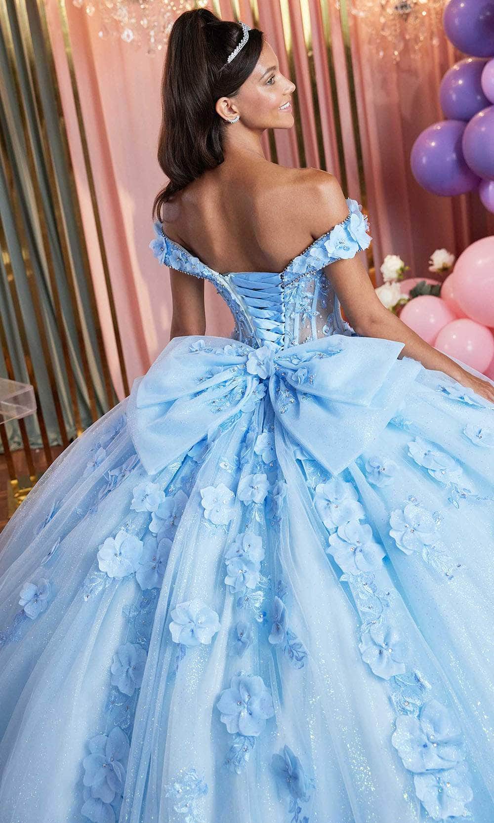 Vizcaya by Mori Lee 89505 - Applique Detailed Quinceanera Gown Quinceanera Dresses