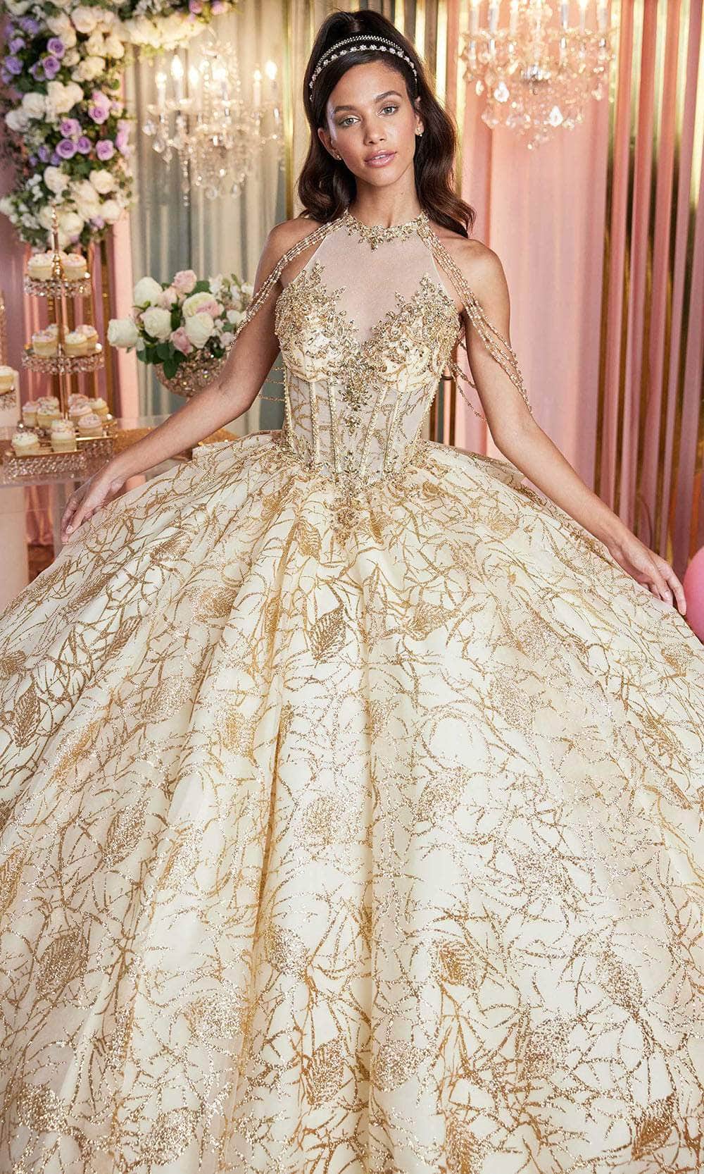 Vizcaya by Mori Lee 89514 - Long Tulle Ballgown Dress - Sleeveless, Illusion Yoke, Beaded Garlands, Corset Boning, Open Lace Up Back, Oversized Bow, Vizcaya by Mori Lee 89514 - Long Tulle Ballgown Dress - Sleeveless, Illusion Yoke, Beaded Garlands, Corset Boning, Open Lace Up Back, Oversized Bow,