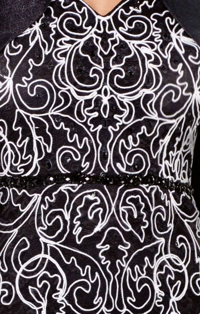 Social Occasions by Mon Cheri - 116852 Dress in Black and White