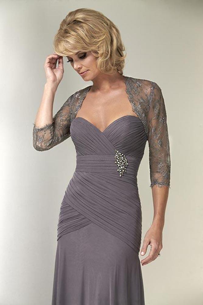 Christina Wu Elegance - 17784 Brooch Ornate Pleated Interweave Gown Special Occasion Dress