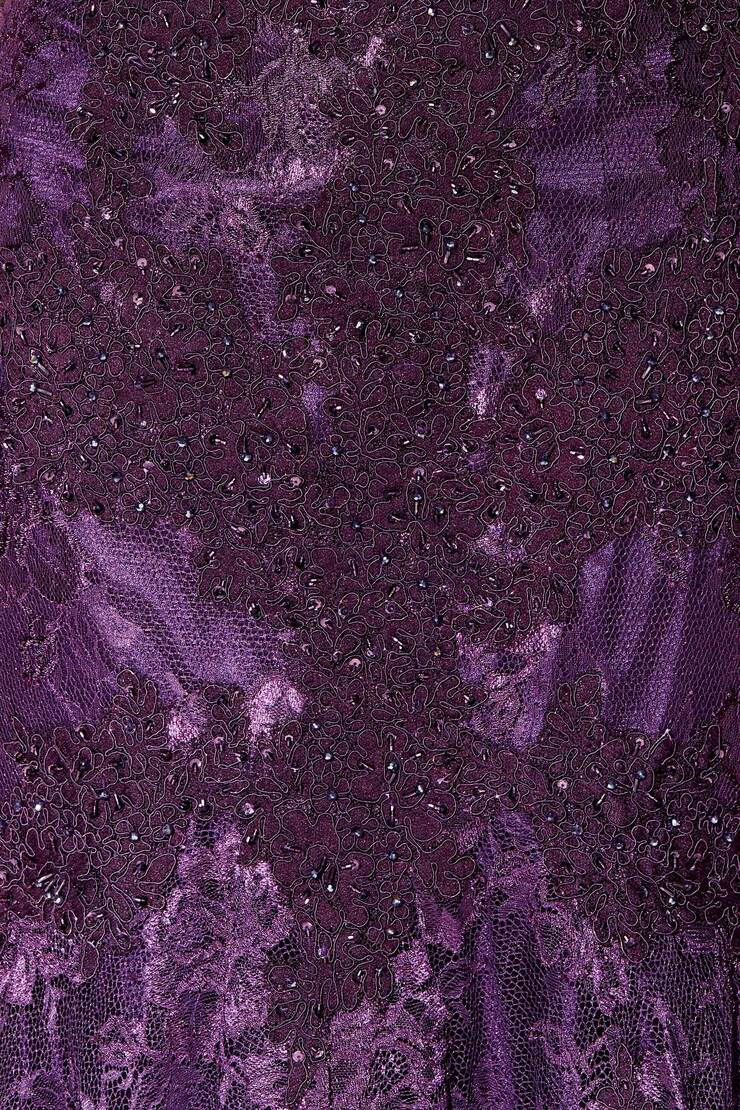 Ivonne D by Mon Cheri - 215D08SC Beaded Lace V-Neck Mermaid Dress