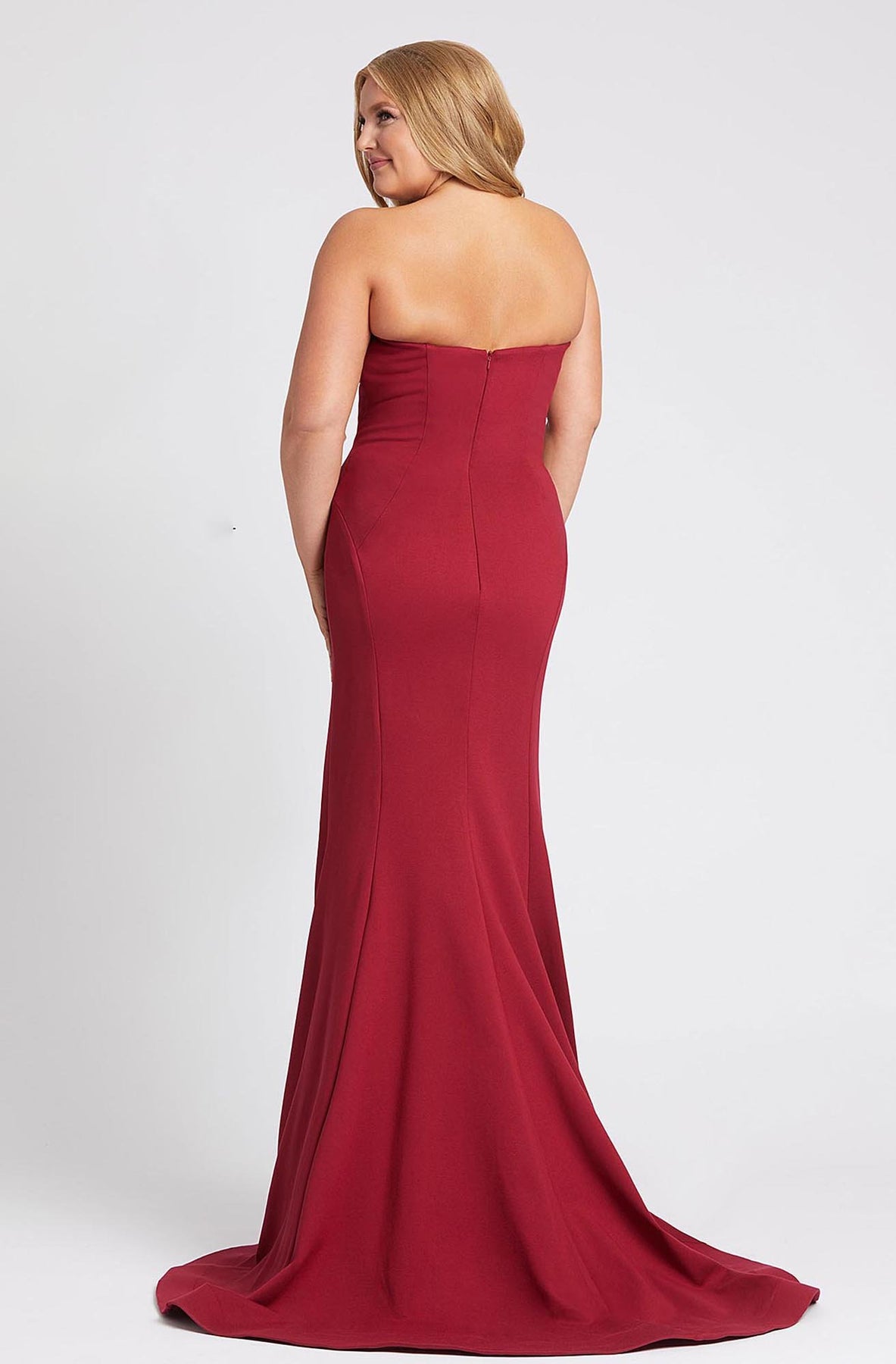 Mac Duggal Fabulouss - 67245F Strapless Sweetheart Long Sheath Dress In Red