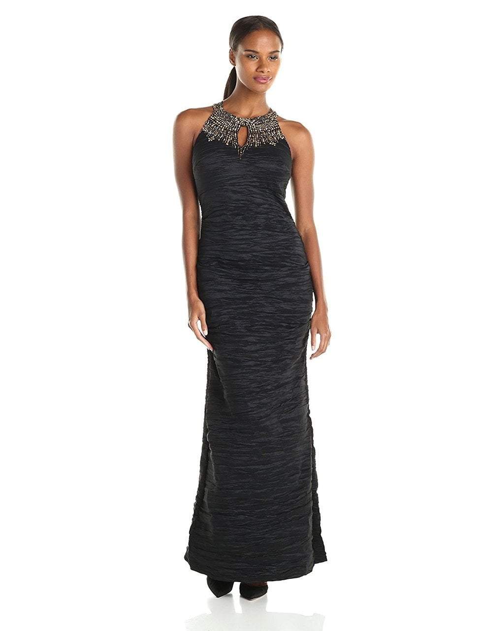 green emerald velvet dress Alex Evenings Womens Embellished Keyhole Sheath Dress Gray 6 main image 0