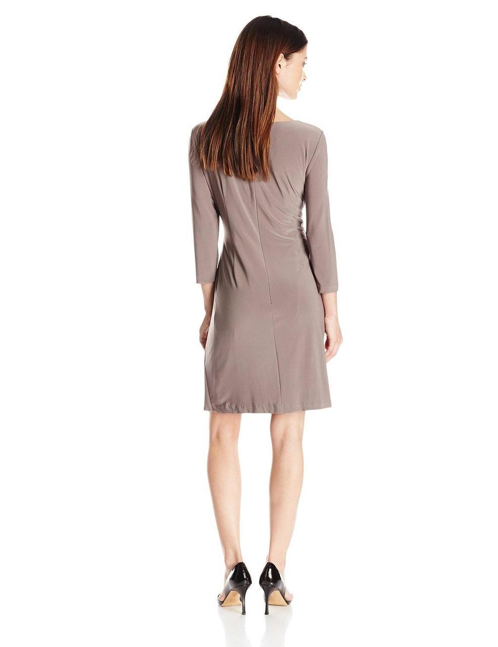 Alex Evenings - Bead Accented Sheath Dress 1351105 in Brown