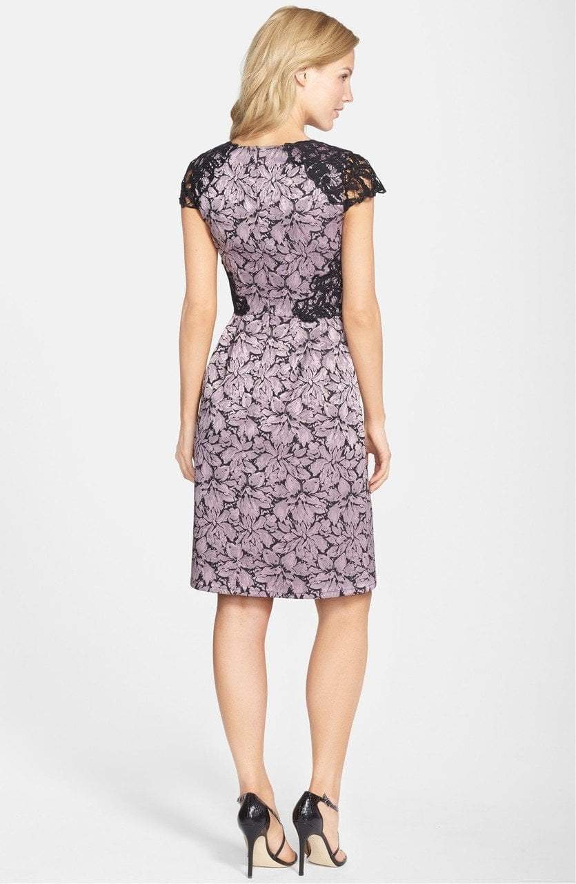 Adrianna Papell - Lace Cap Sleeve Dress 15238790 in Pink