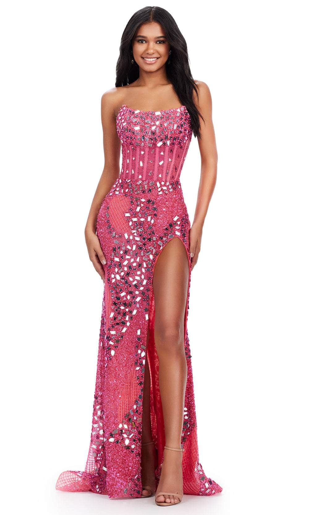 Ashley Lauren 11599 - Strapless Mirror Evening Gown Evening Dresses