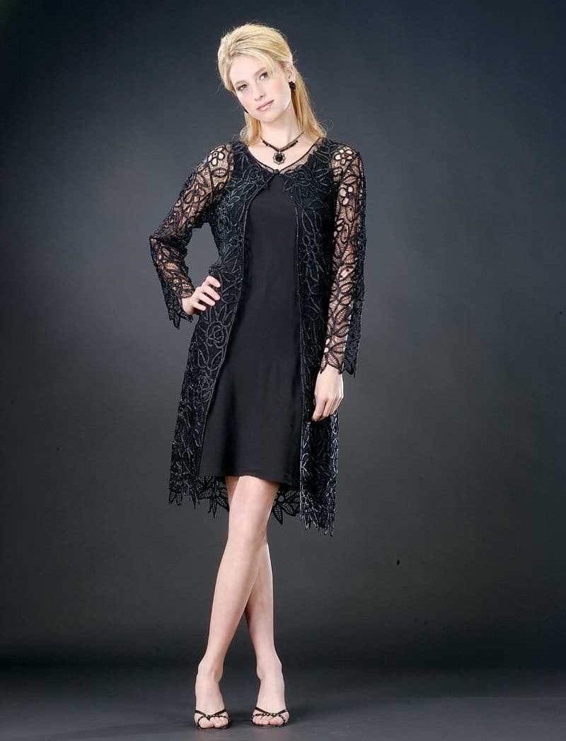 Soulmates - C88001 BEADED DUSTER DRESS 2PC SET Clothing Set