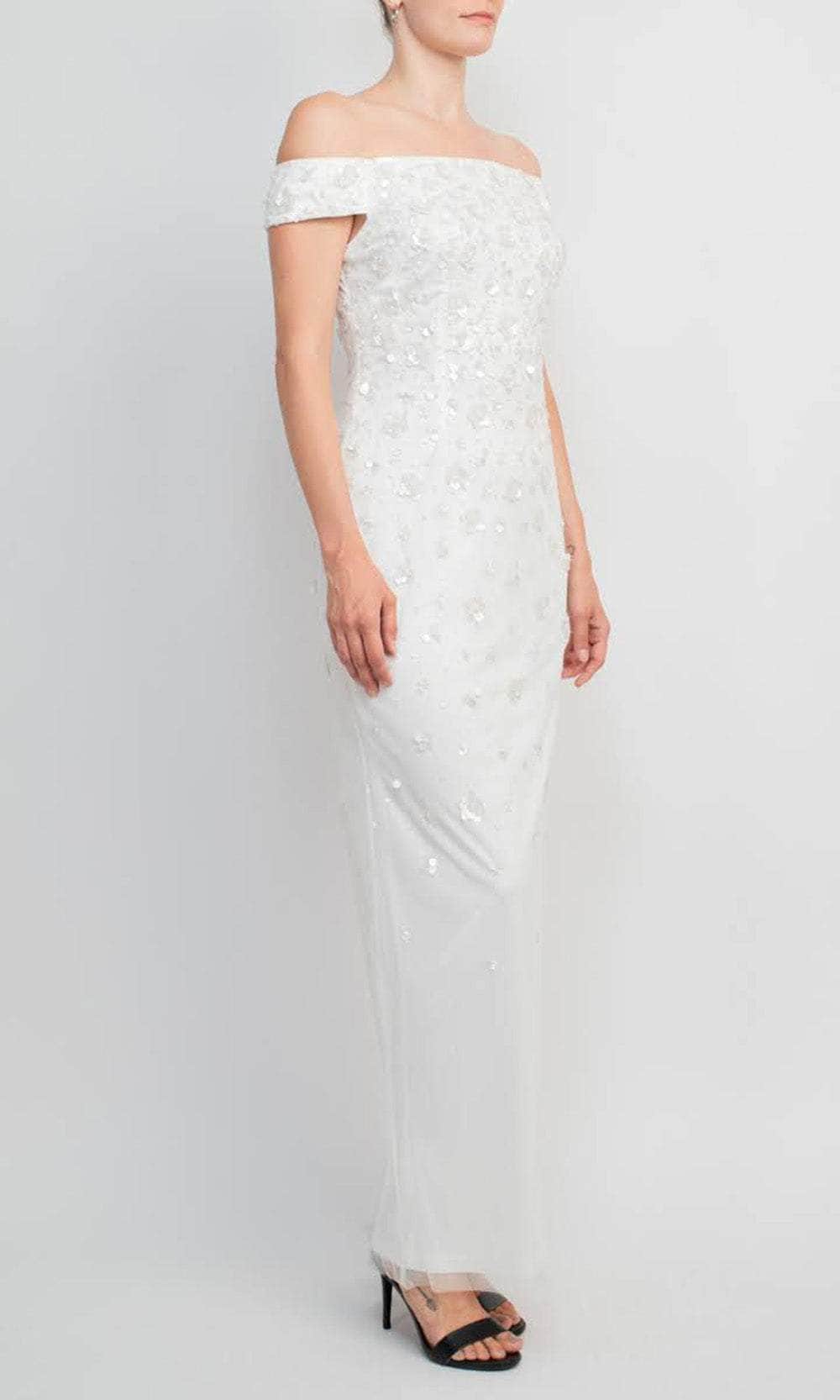 Adrianna Papell AP1E207584 - Floral Sequin Formal Gown Special Occasion Dress