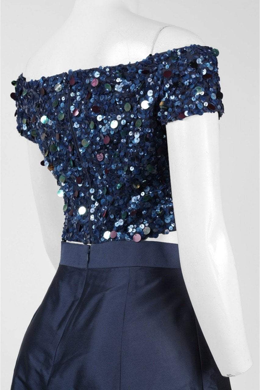 Adrianna Papell - Sequined High Low Gown  AP1E201583 Special Occasion Dress