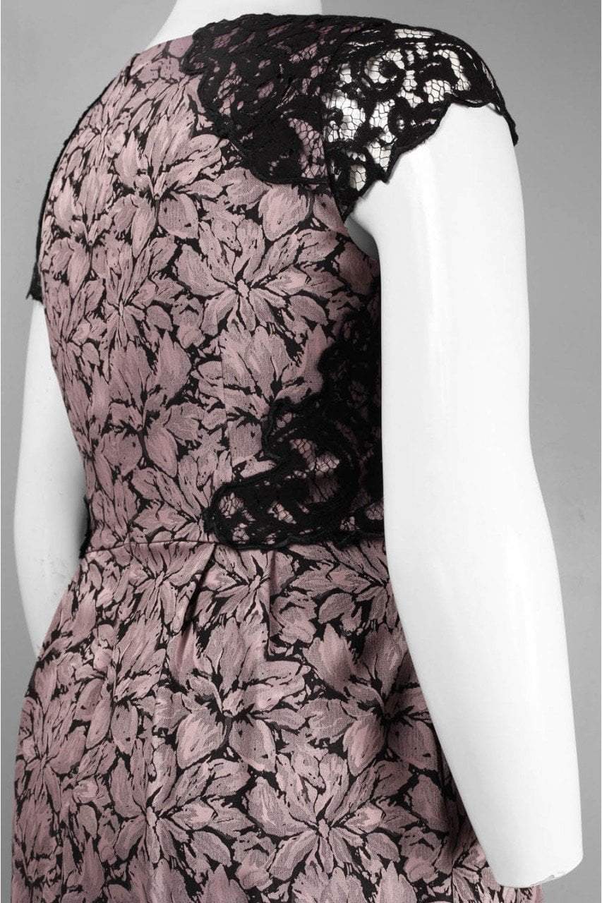 Adrianna Papell - Lace Cap Sleeve Dress 15238790 in Pink