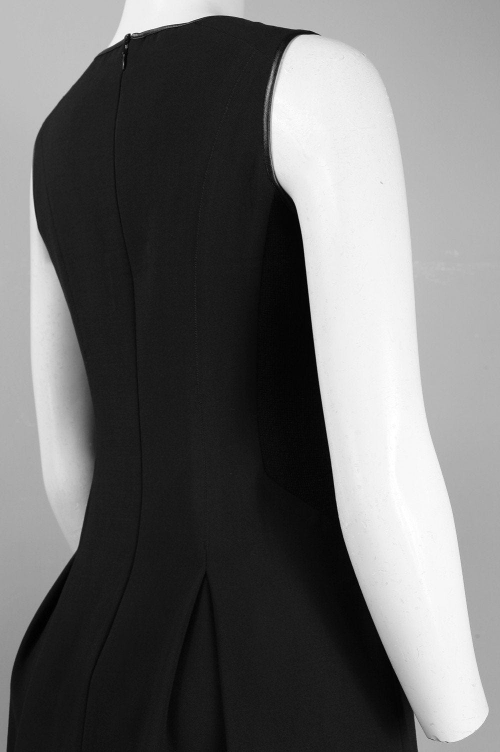 Adrianna Papell Daytime - 16PD78240 Sleeveless Crepe A-line Dress In Black