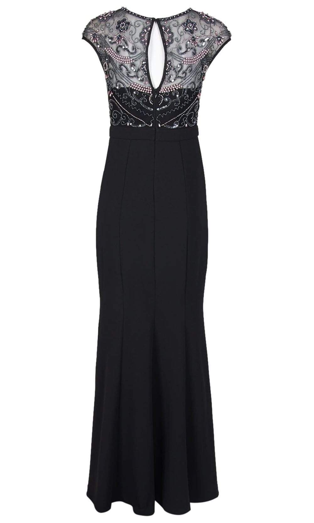 Aidan Mattox - MD1E203319 Embellished Bateau Trumpet Dress Evening Dresses