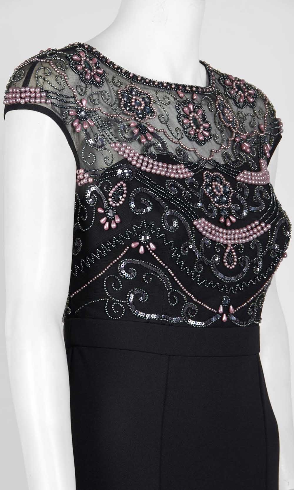 Aidan Mattox - MD1E203319 Embellished Bateau Trumpet Dress Evening Dresses