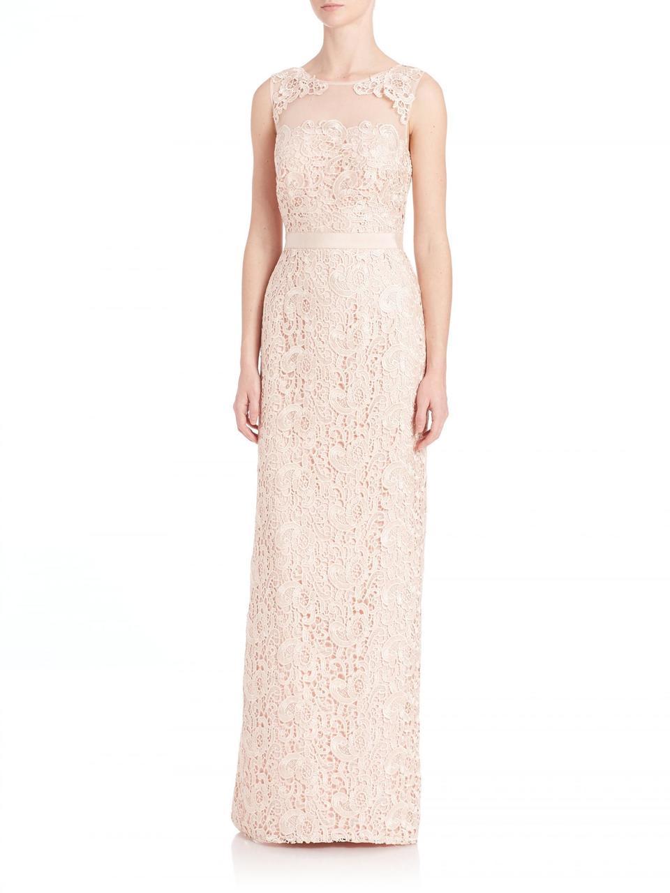 aidan mattox lace dress Lace Pattern Long Dress